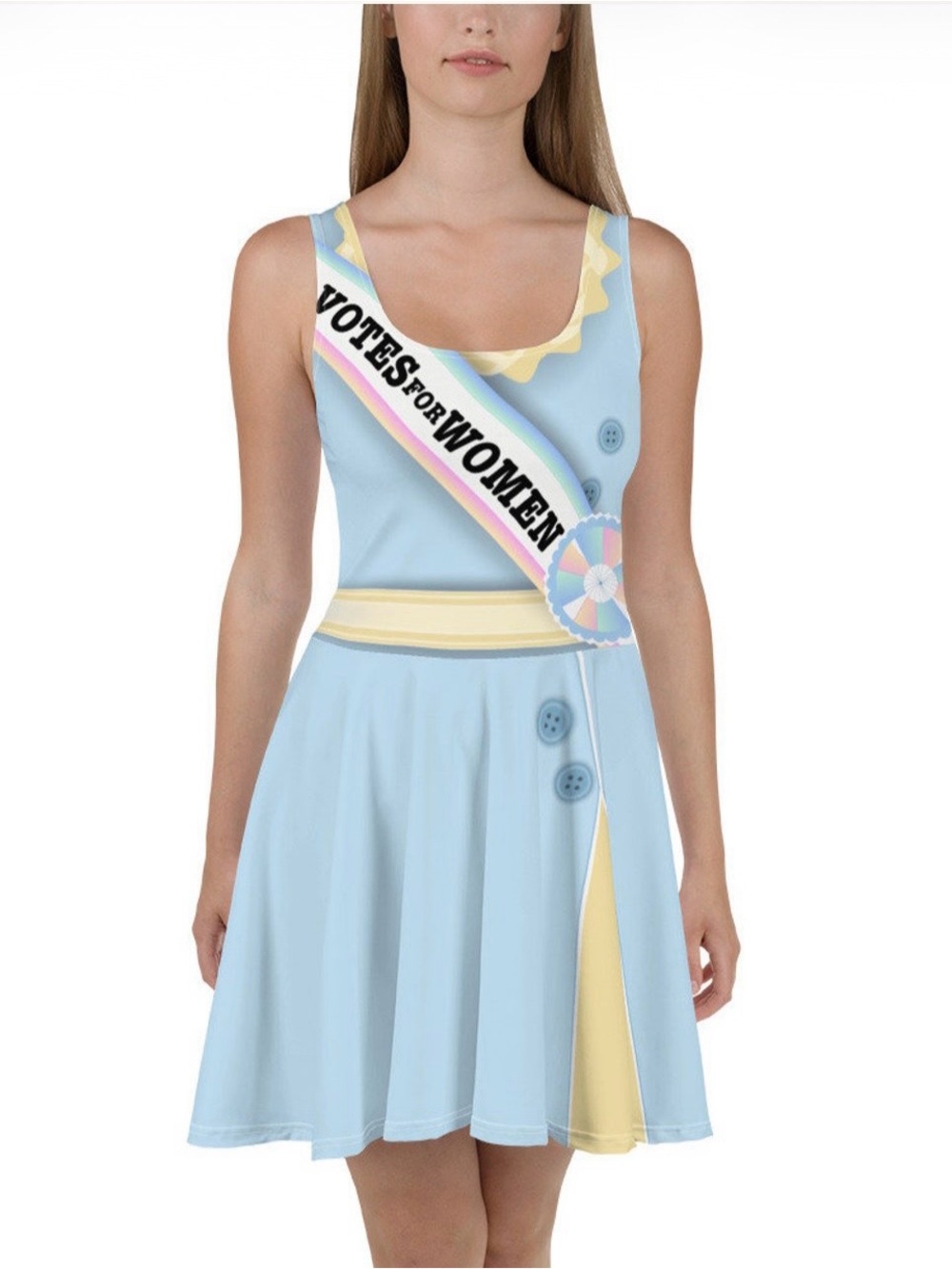 Votes for Women Suffrage Light Blue Sash Dress - Women's Accessorie